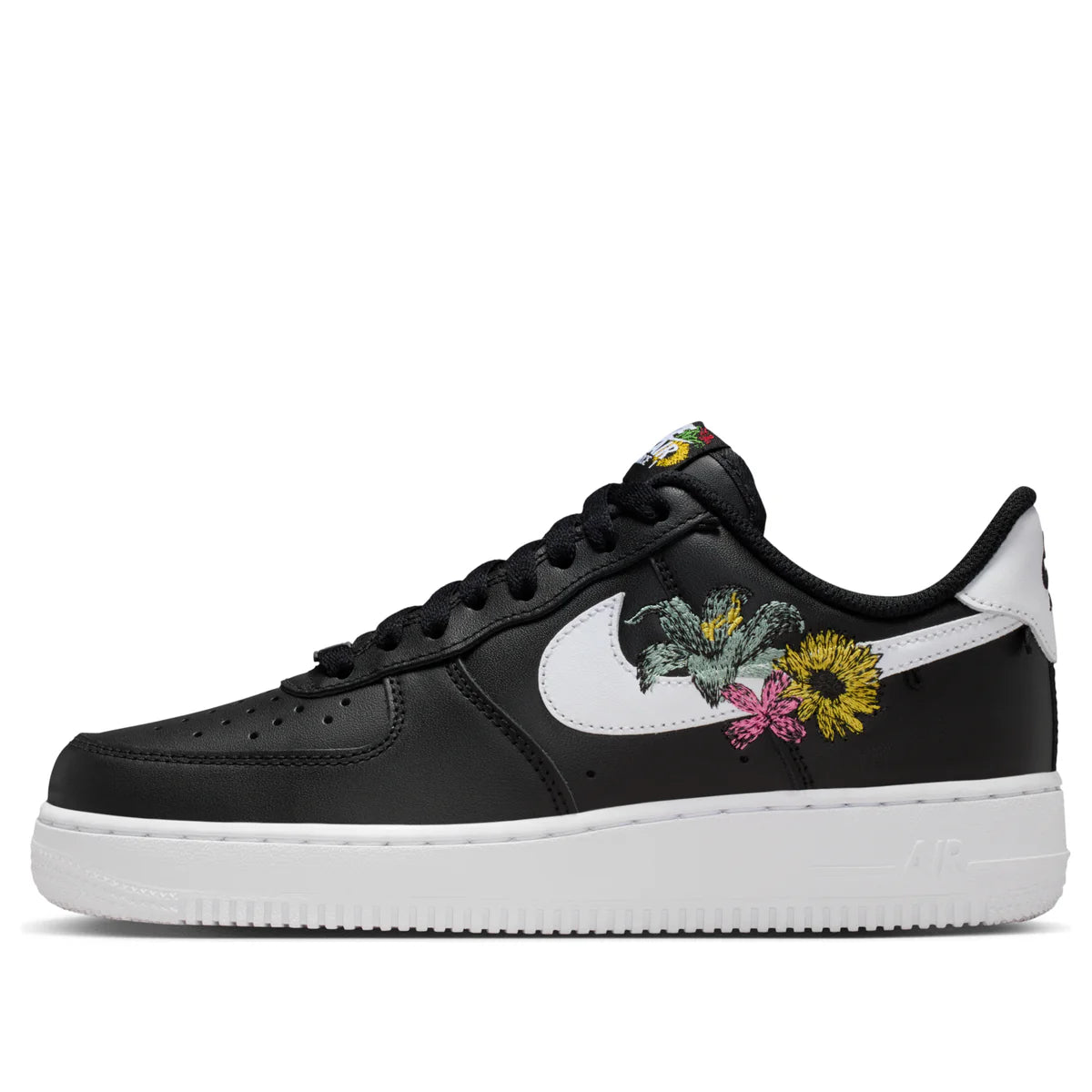 IB6644 001 Nike Air Force 1 Low Premium Now Accepting All Flowers Black (Women's)