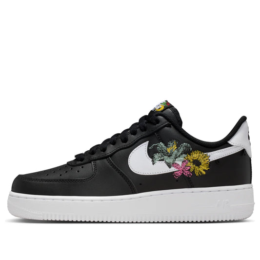 IB6644 001 Nike Air Force 1 Low Premium Now Accepting All Flowers Black (Women's)