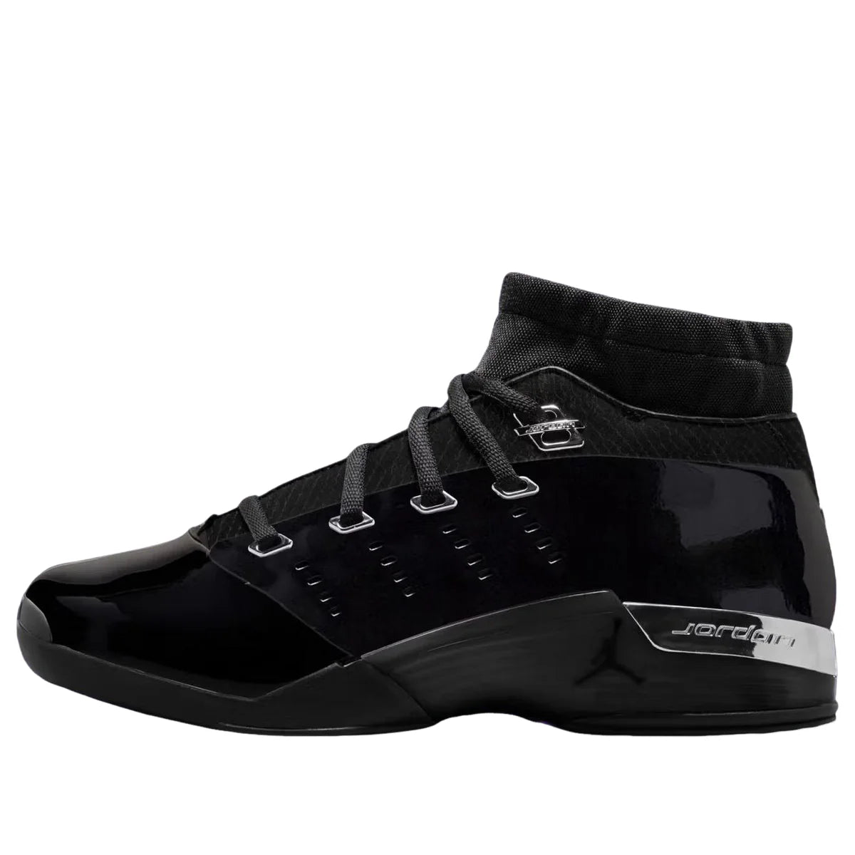 IV7640 001 Air Jordan 17 Low Black Patent
