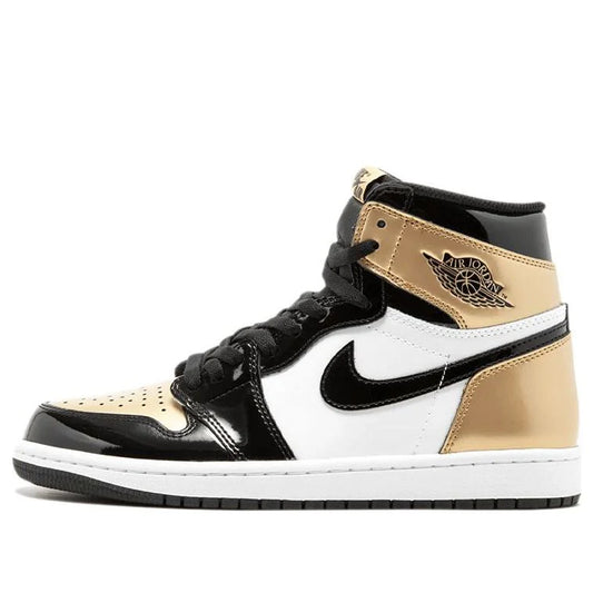 861428 007 Jordan 1 Retro High NRG Patent Gold Toe