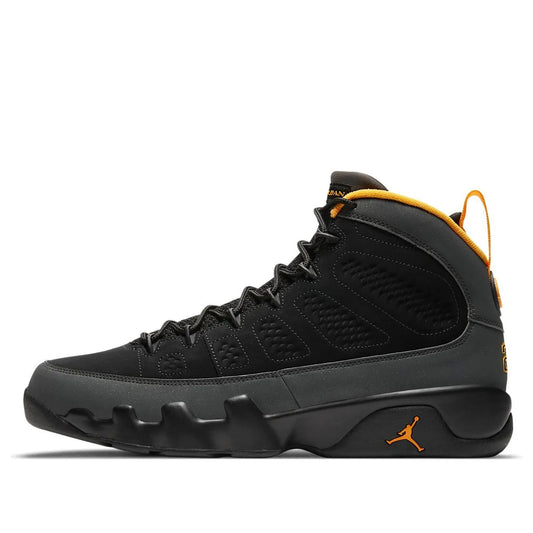 CT8019 070 Jordan 9 Retro Dark Charcoal University Gold