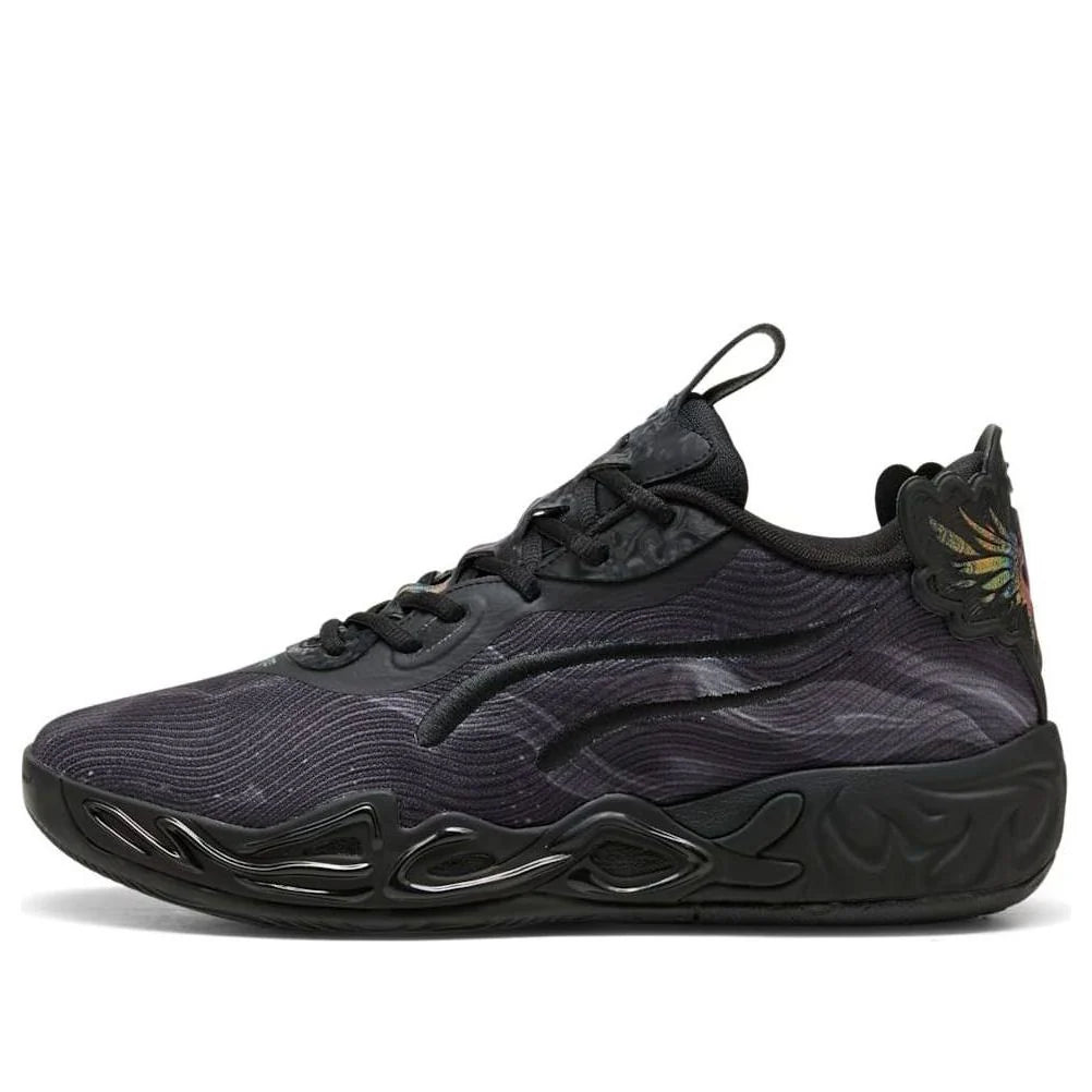 312174 01 Puma LaMelo Ball MB.04 Lo Team Black Dark Amethyst