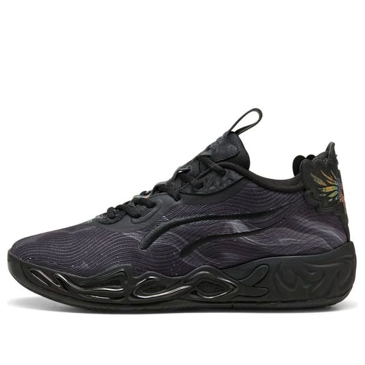 312174 01 Puma LaMelo Ball MB.04 Lo Team Black Dark Amethyst