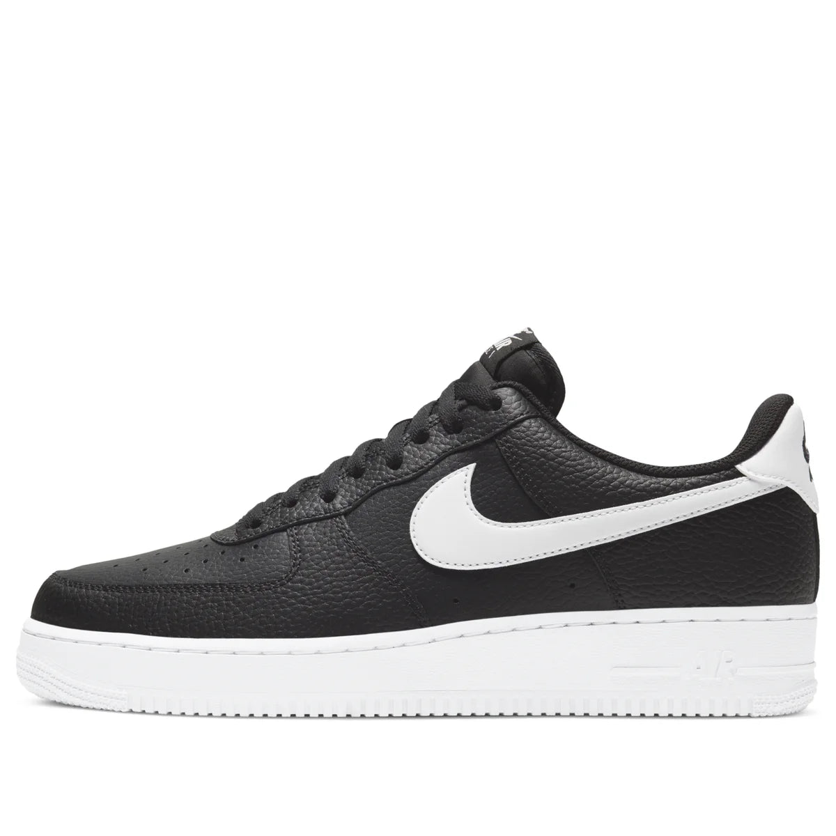CT2302 002 Nike Air Force 1 Low '07 Black White Pebbled Leather