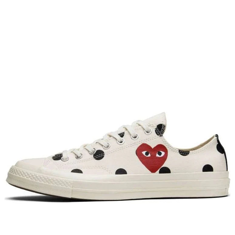 157249C Converse Chuck Taylor All Star 70 Ox Comme des Garcons PLAY Polka Dot White