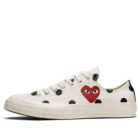 157249C Converse Chuck Taylor All Star 70 Ox Comme des Garcons PLAY Polka Dot White