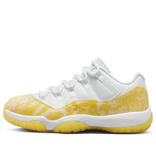 AH7860 107 Jordan 11 Retro Low Yellow Snakeskin (Women's)