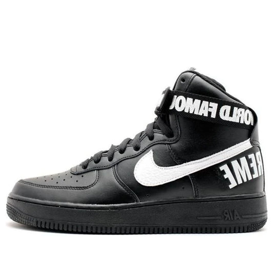 698696 010 Nike Air Force 1 High Supreme World Famous Black