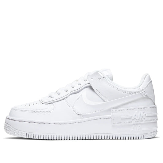 CI0919 100 Nike Air Force 1 Low Shadow Triple White (Women's)