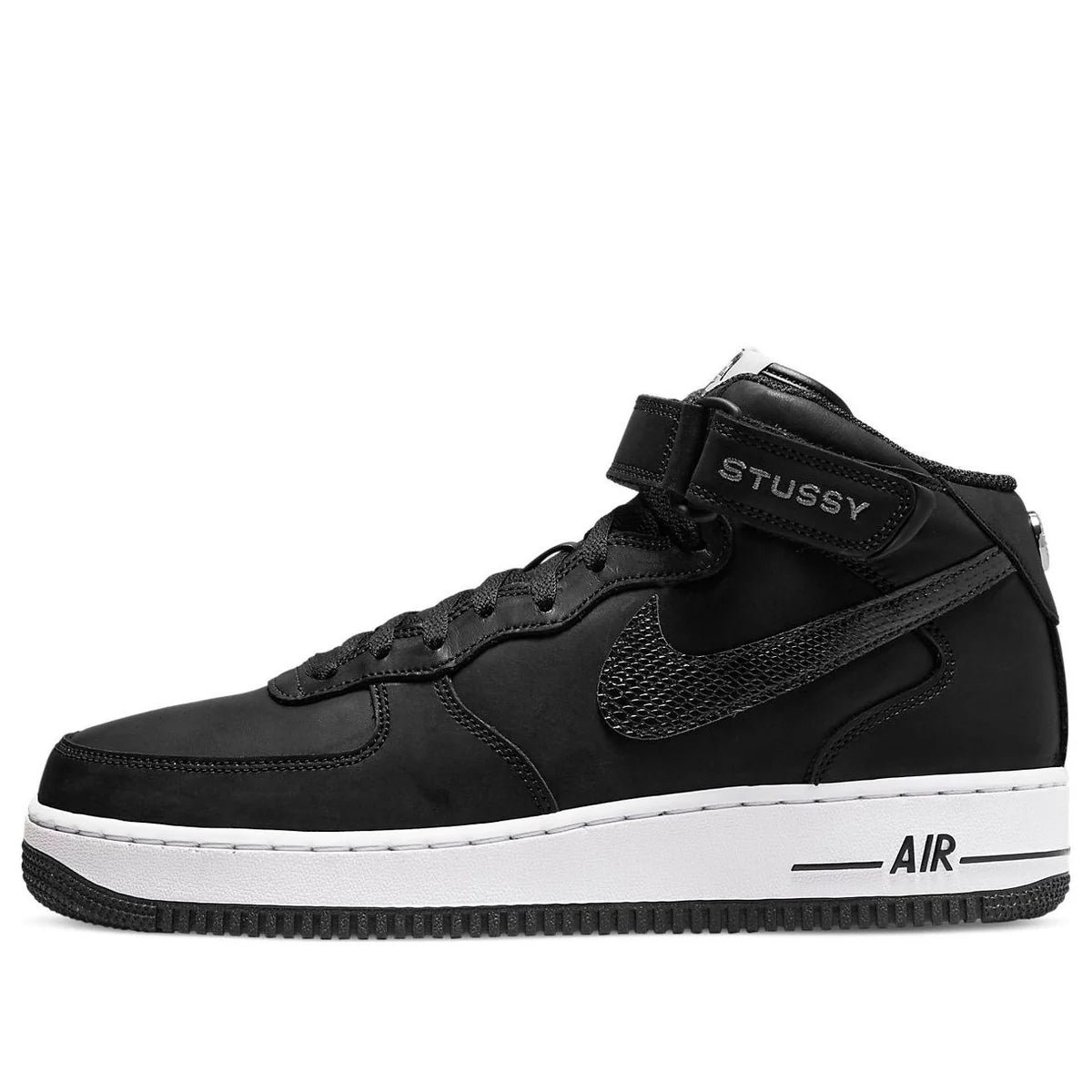 DJ7840 001 Nike Air Force 1 Mid Stussy Black White