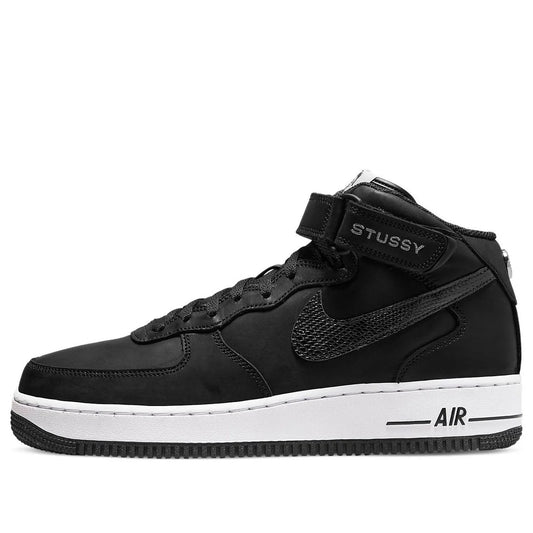 DJ7840 001 Nike Air Force 1 Mid Stussy Black White
