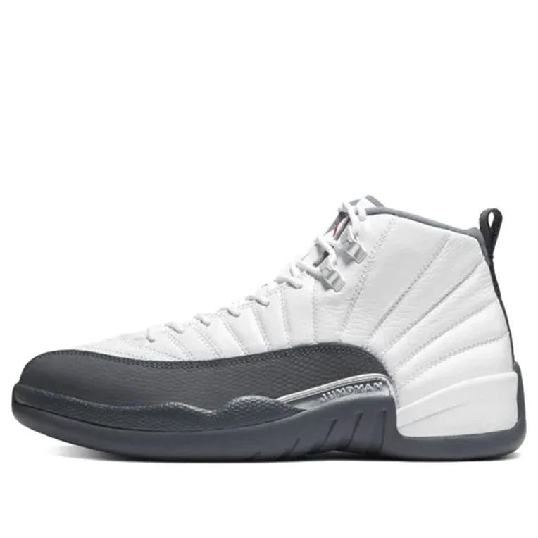 130690 160 Air Jordan 12 Retro White Dark Grey