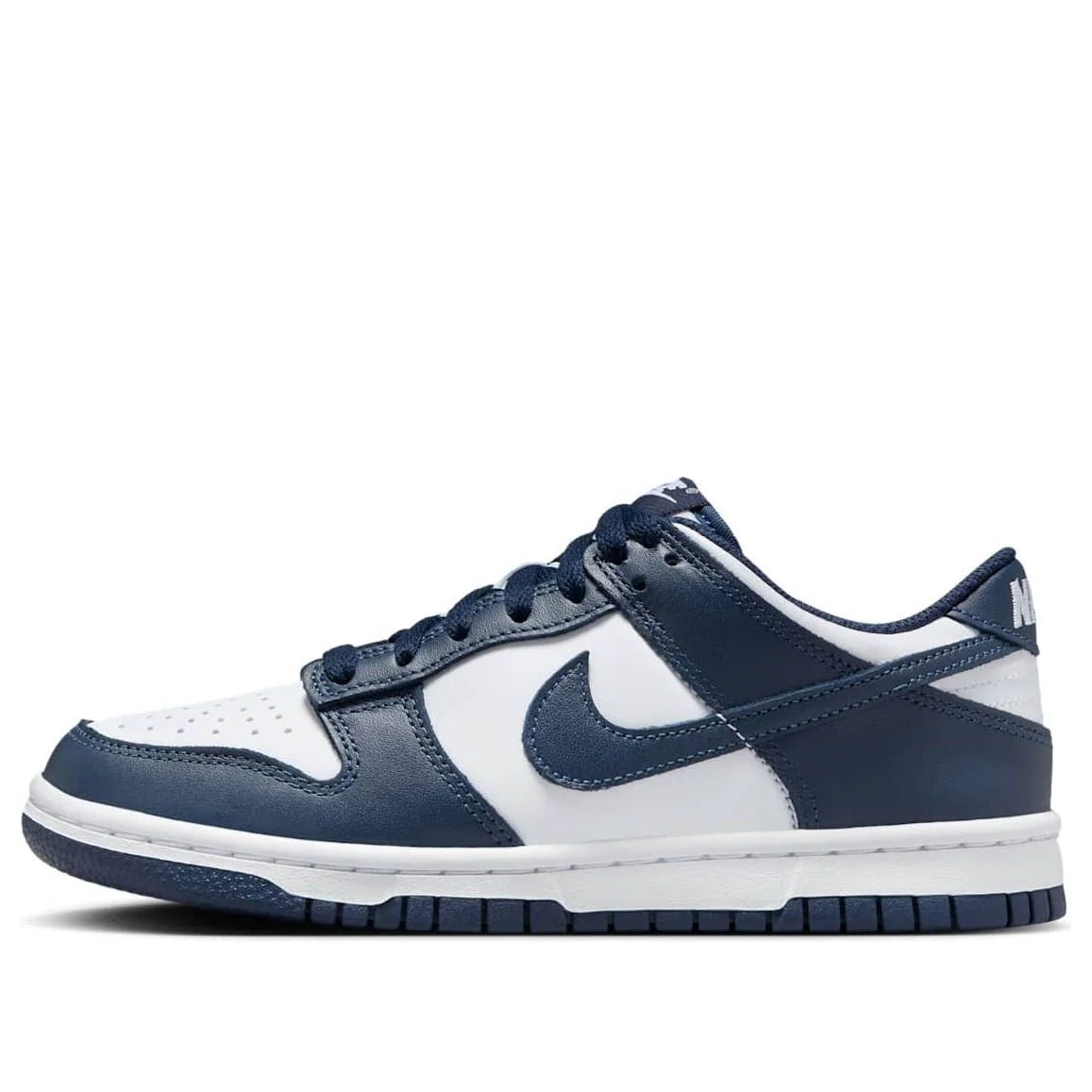 FB9109 116 Nike Dunk Low White Midnight Navy (GS)