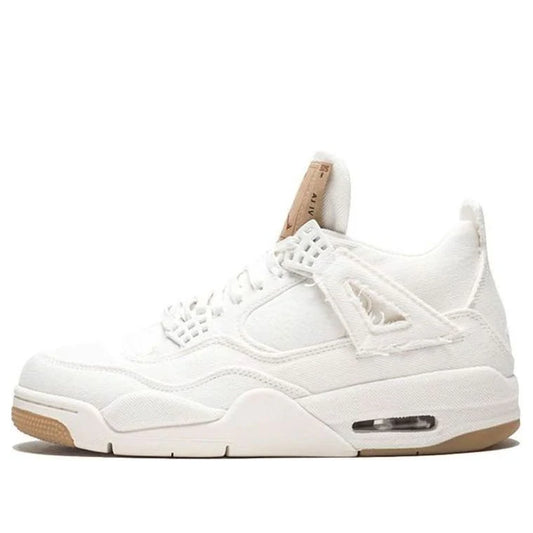 AO2571 100 Air Jordan 4 Retro Levi's White (Levi's Tag)