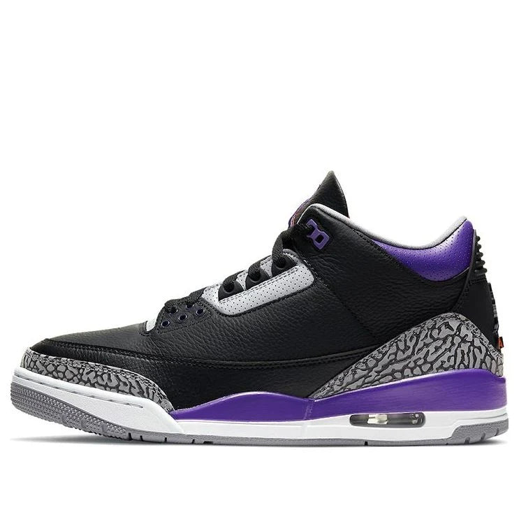 CT8532 050 Air Jordan 3 Retro Black Court Purple