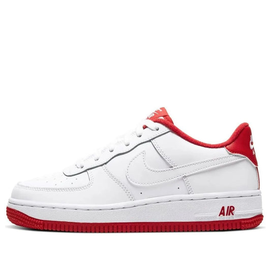 CD6915 101 Nike Air Force 1 White University Red (GS)