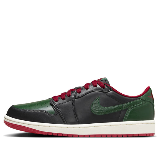 CZ0775 036 Jordan 1 Retro Low OG Gorge Green Varsity Red (Women's)
