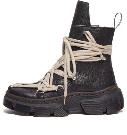 DM01D7809 2001 09 Dr. Martens 1460 DMXL Mega Lace Boot Rick Owens Black