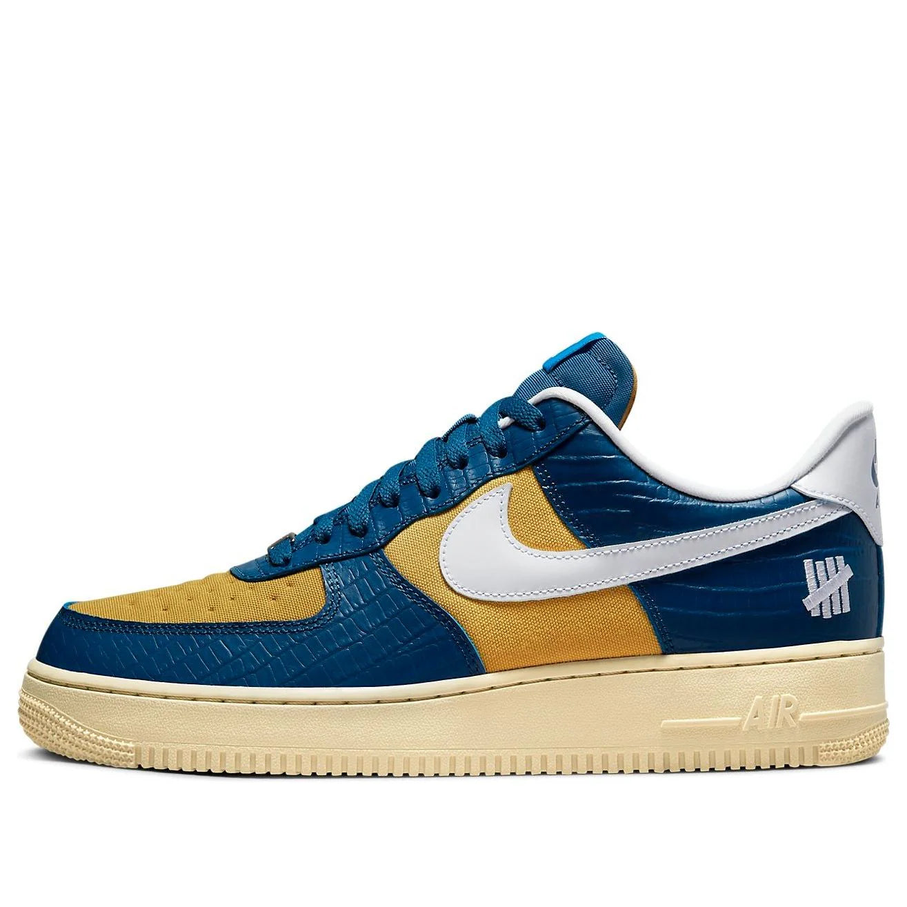 DM8462 400 Nike Air Force 1 Low SP Undefeated 5 On It Blue Yellow Croc
