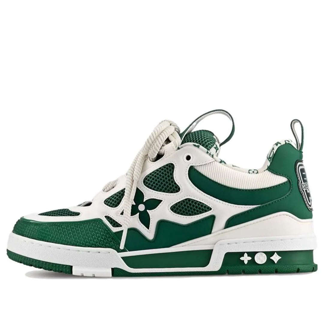 1AC520 Louis Vuitton LV Skate Sneaker Green White [NO BOX]