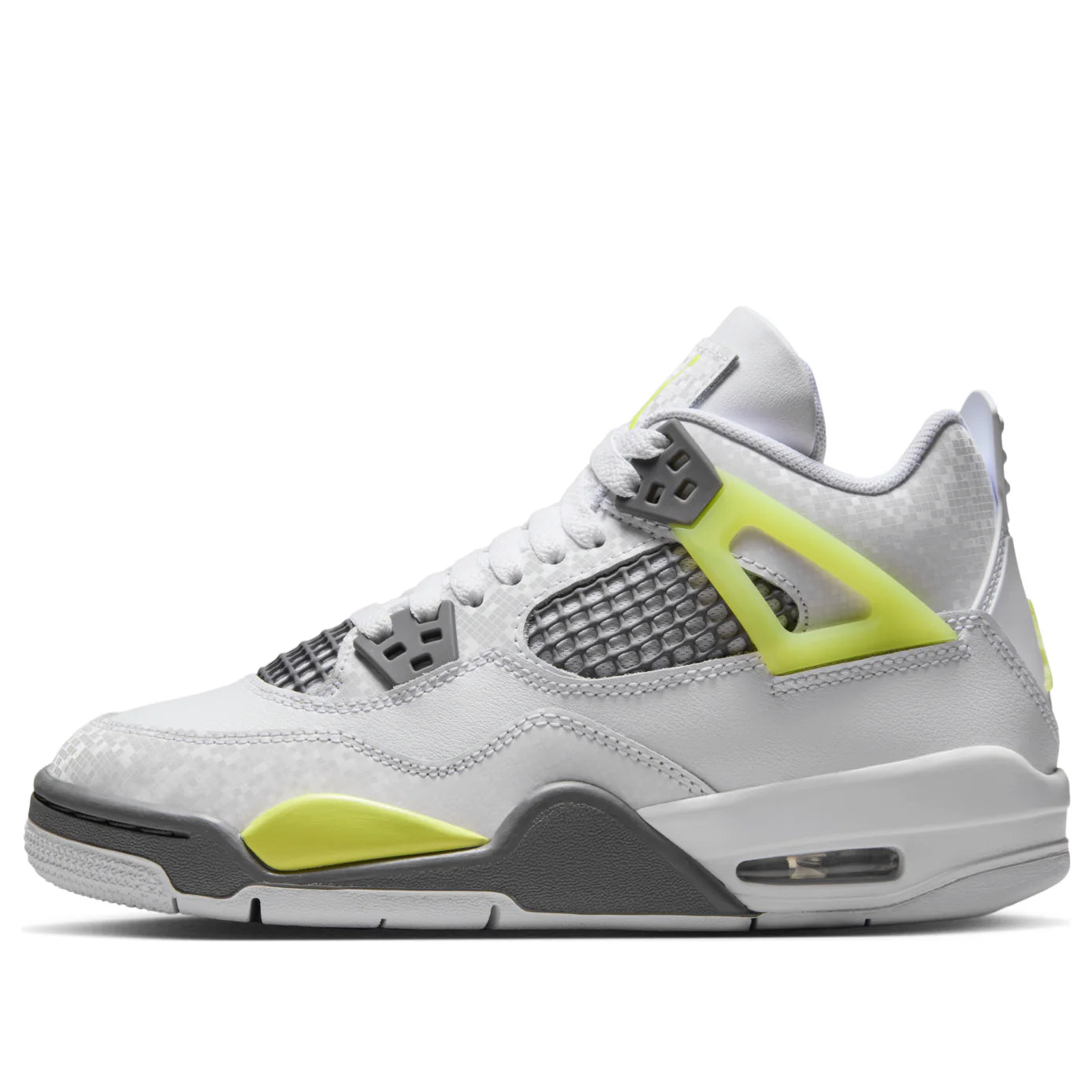 HJ5990 100 Air Jordan 4 Retro Light Lemon Twist (GS)