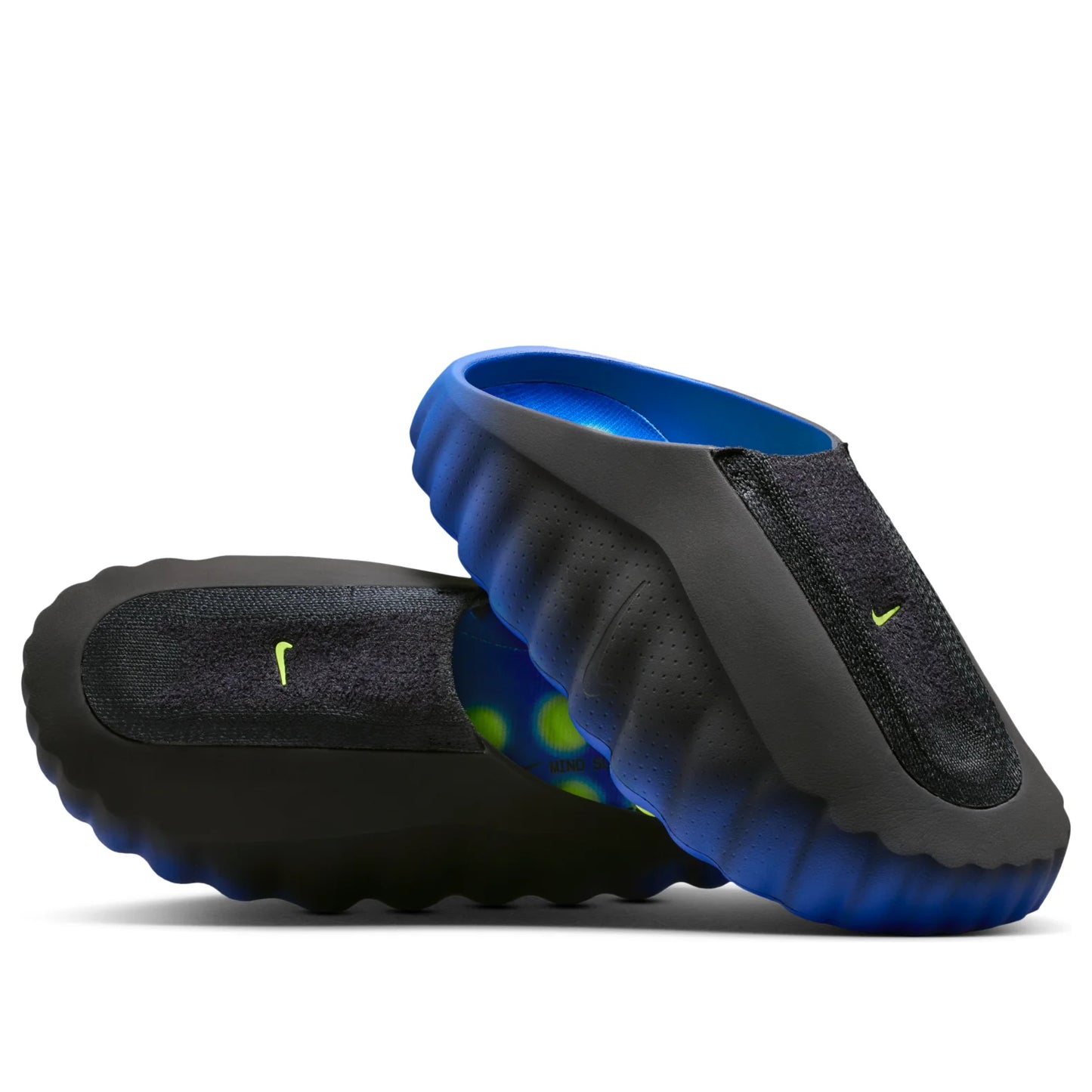 IR2175 400 Nike Mind 001 Flyknit Slide Hyper Royal Black