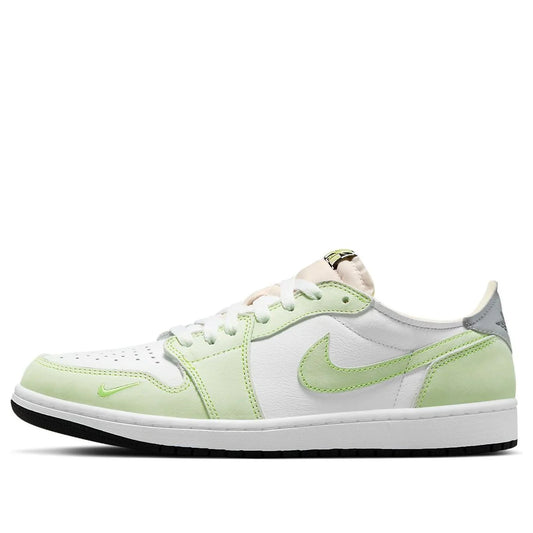 DM7837 103 Air Jordan 1 Retro Low White Ghost Green Black
