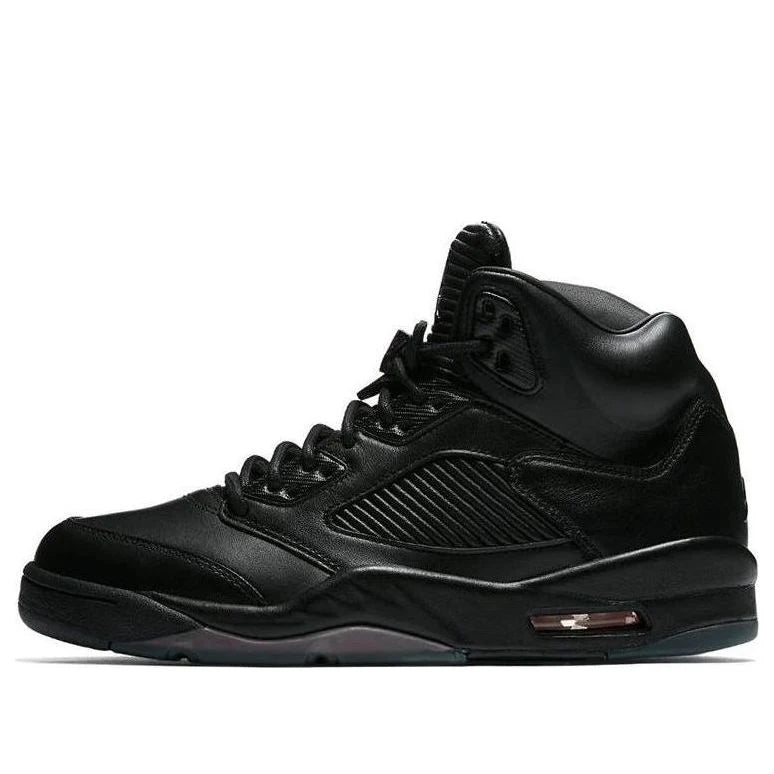 881432 010 Air Jordan 5 Retro Premium Triple Black