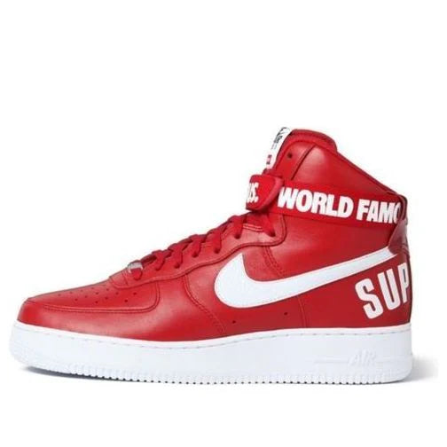 698696 610 Nike Air Force 1 High Supreme World Famous Red