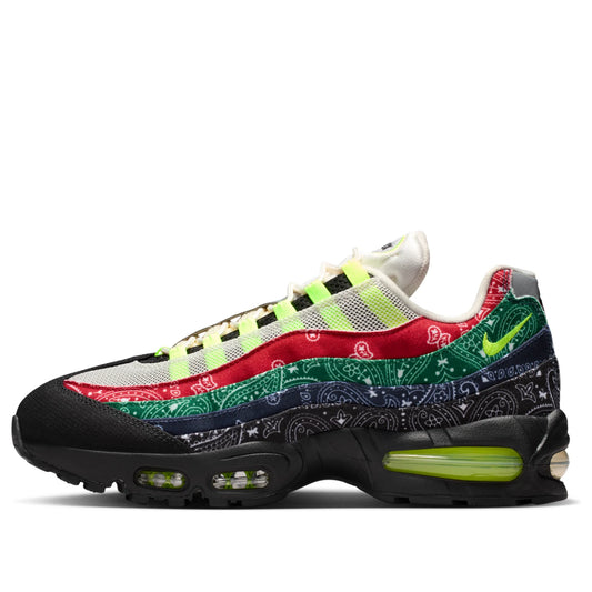 IQ0620 100 Nike Air Max 95 OG Big Bubble Neon Paisley Bandana
