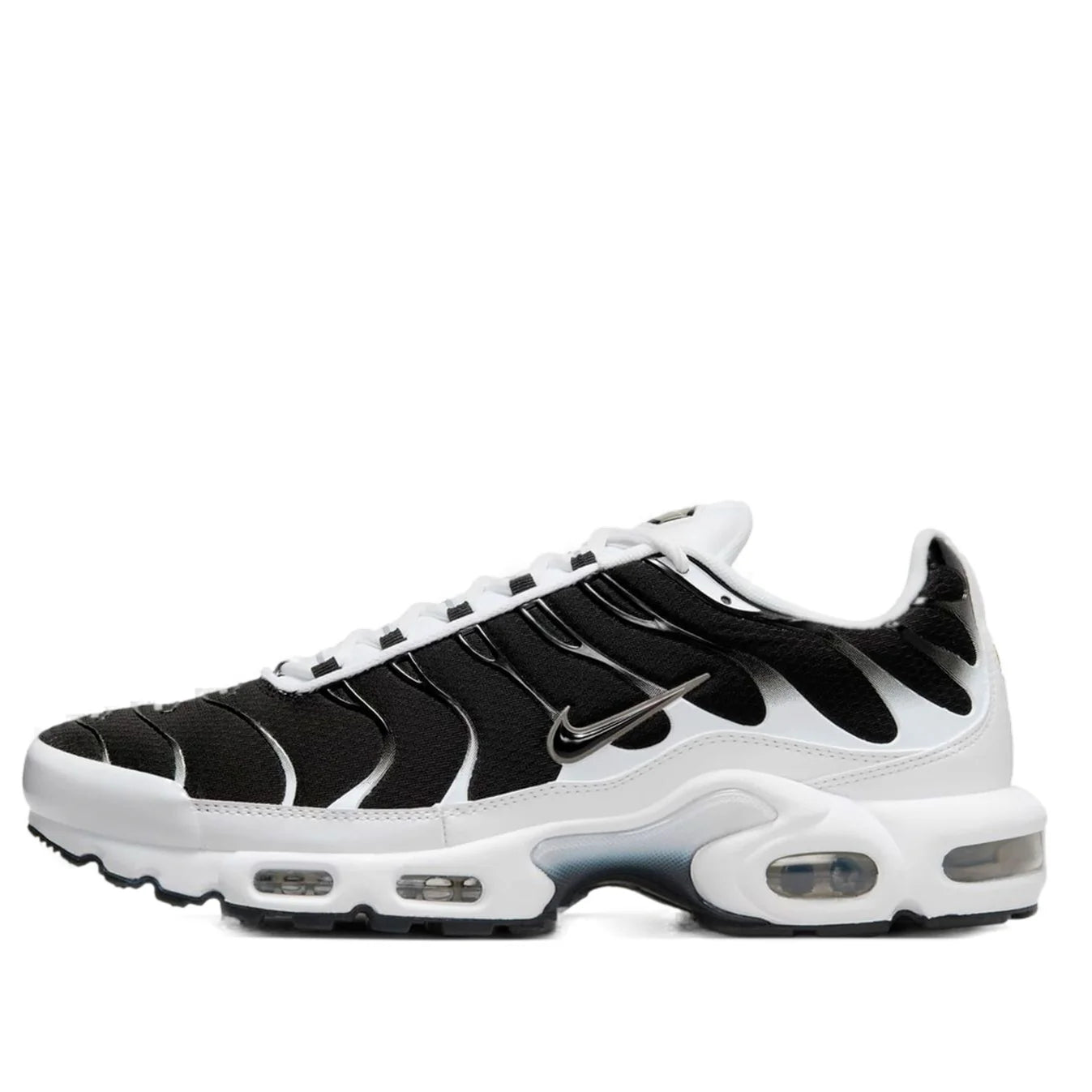 CT1094 102 Nike Air Max Plus White Black Metallic Pewter