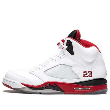 HQ7980 101 Air Jordan 5 Retro Fire Red Black Tongue (2025) (GS)