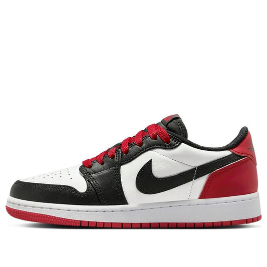 CZ0858 106 Jordan 1 Retro Low OG Black Toe (2023) (GS)