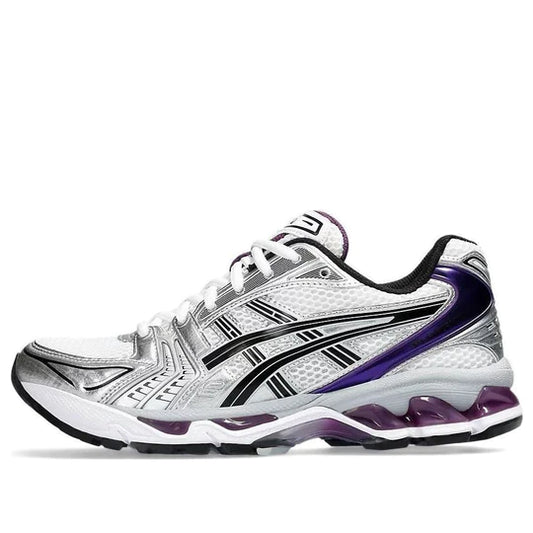 1202A056 111 ASICS Gel-Kayano 14 White Dark Grape (Women's)