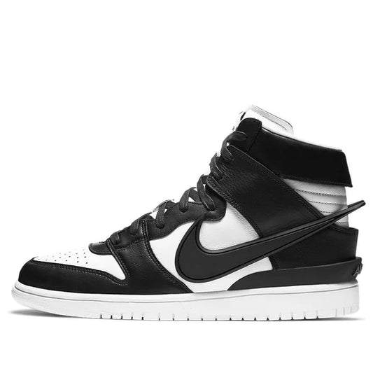 CU7544 001 Nike Dunk High AMBUSH Black White [CONDITIONAL] - 8 M (Left Midsole Yellowing)