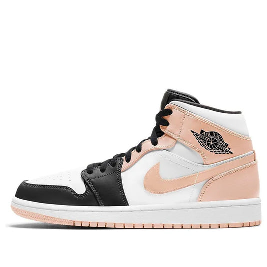 554724 133 Jordan 1 Mid Arctic Orange Black Toe