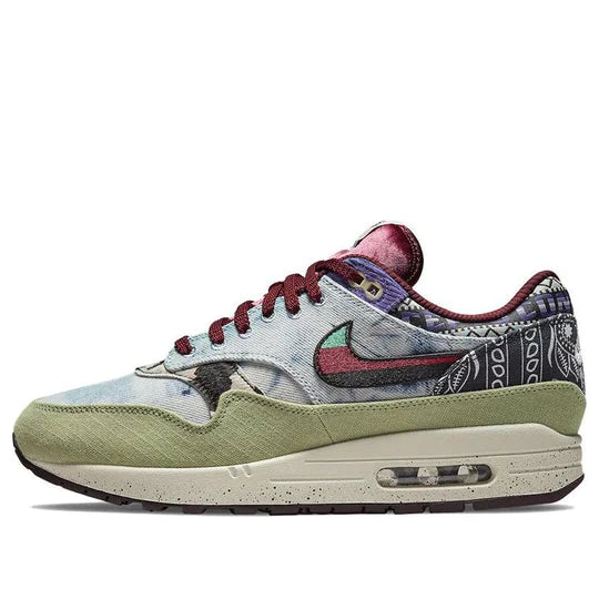 DN1803 300 Nike Air Max 1 Concepts Denim Olive Canvas