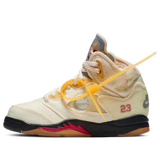 CV4827 100 Jordan 5 Retro Off-White Sail (PS)