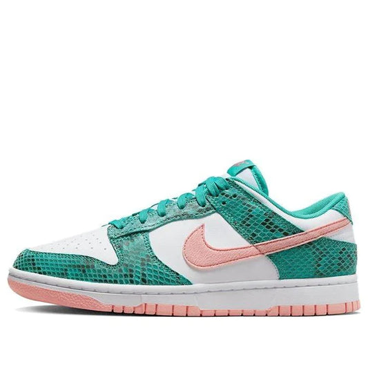 DR8577 300 Nike Dunk Low Snakeskin Washed Teal Bleached Coral [CONDITONAL]