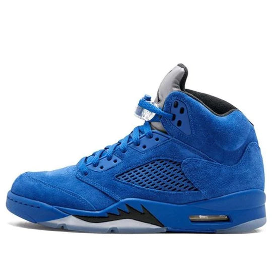 136027 401 Jordan 5 Retro Blue Suede