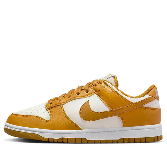 DN1431 001 Nike Dunk Low Next Nature Phantom Gold Suede (Women's)