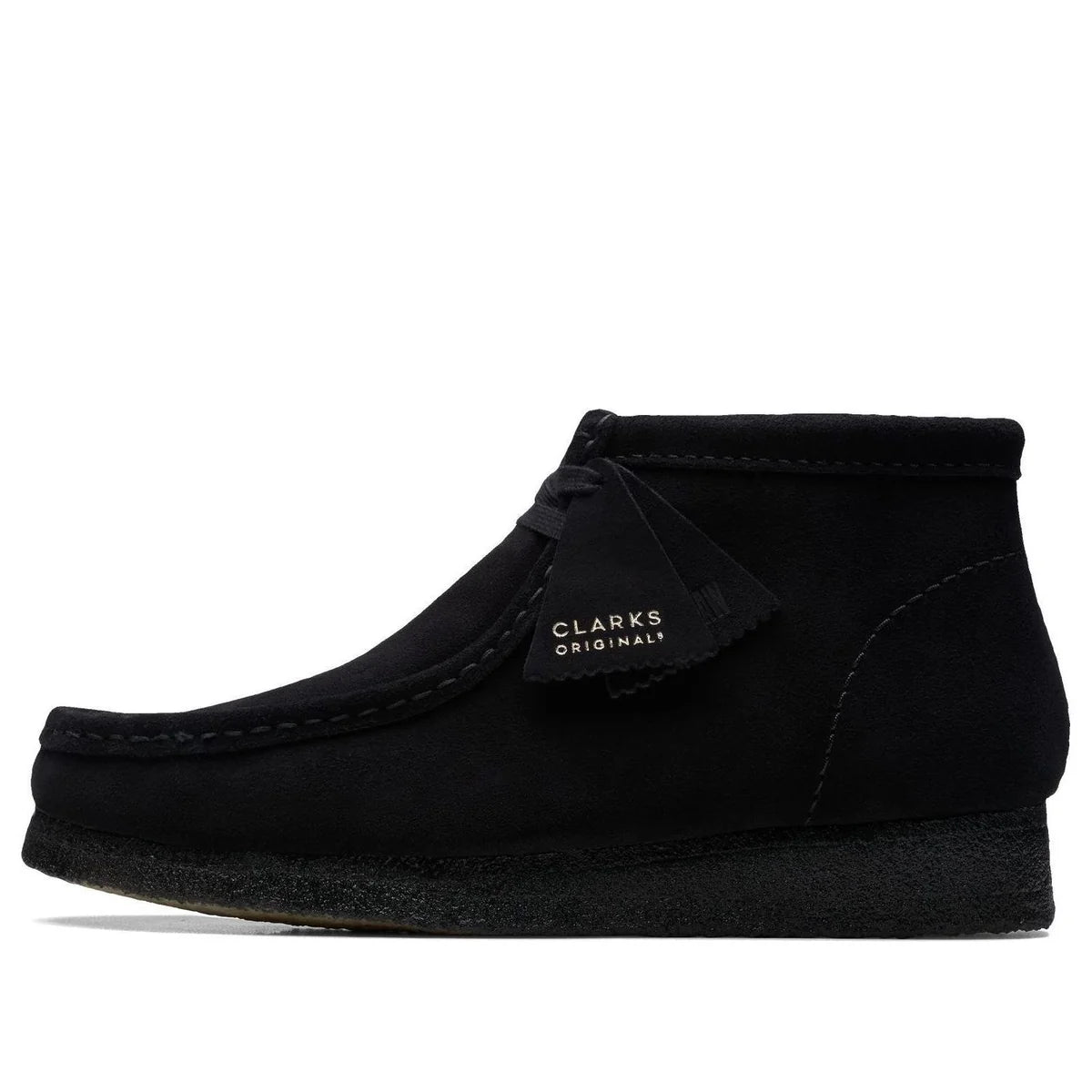 26155517 Clarks Originals Wallabee Boot Triple Black Suede