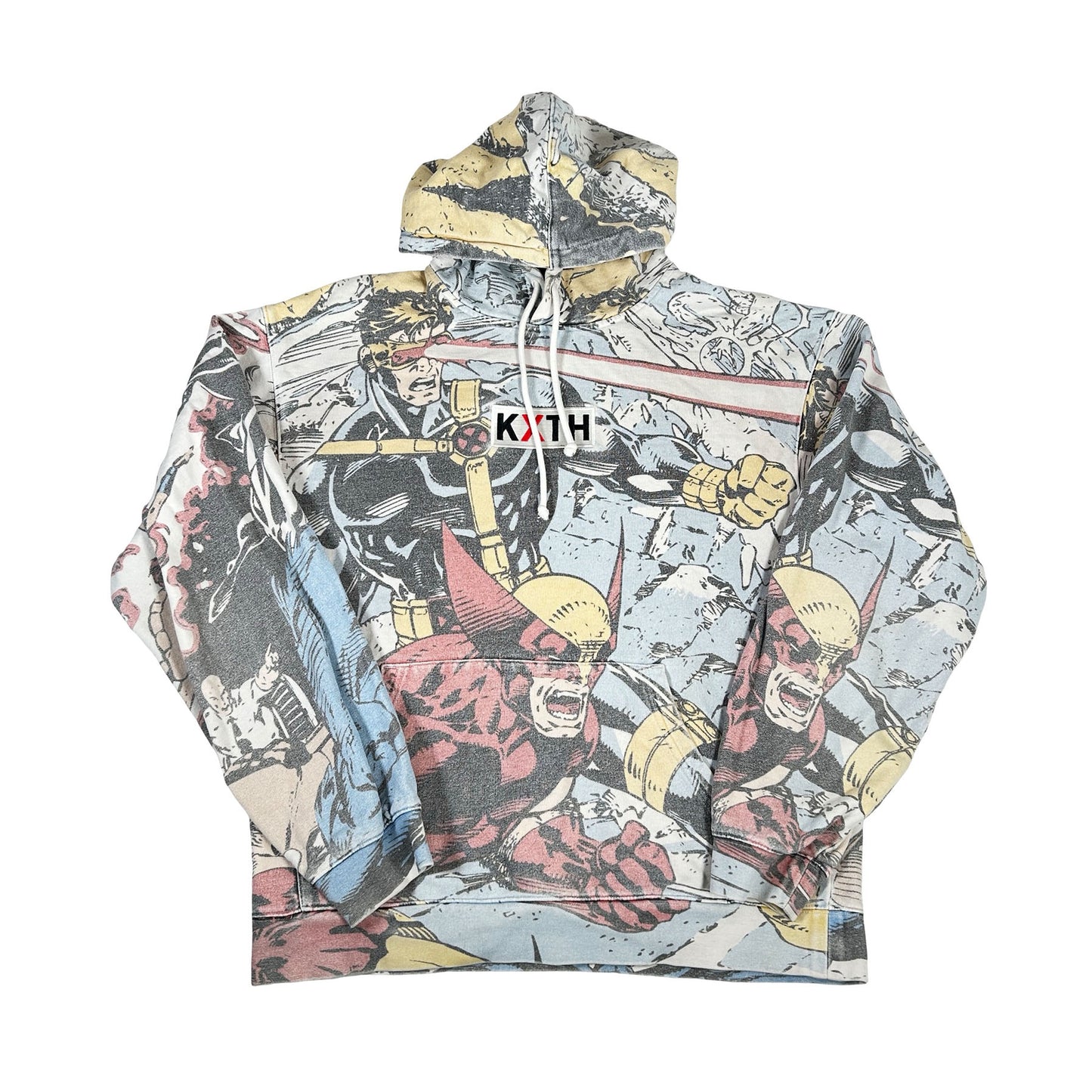 Kith x Marvel X-Men Battle Hoodie White PH [USED] - M (Used)