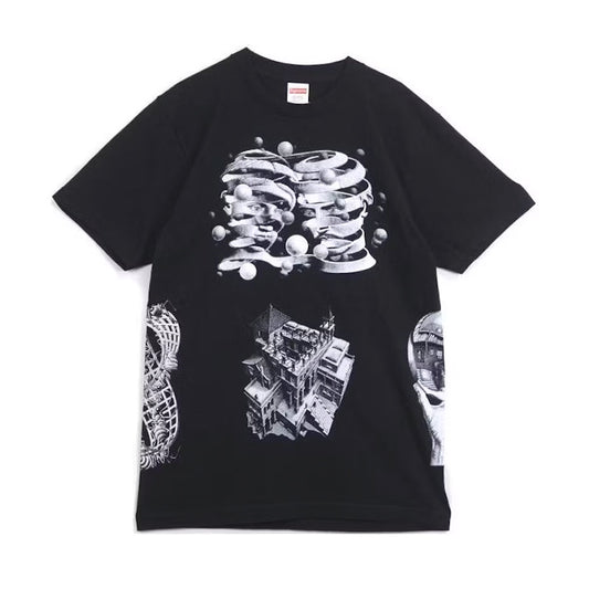 Supreme MC Escher Collage Tee Black