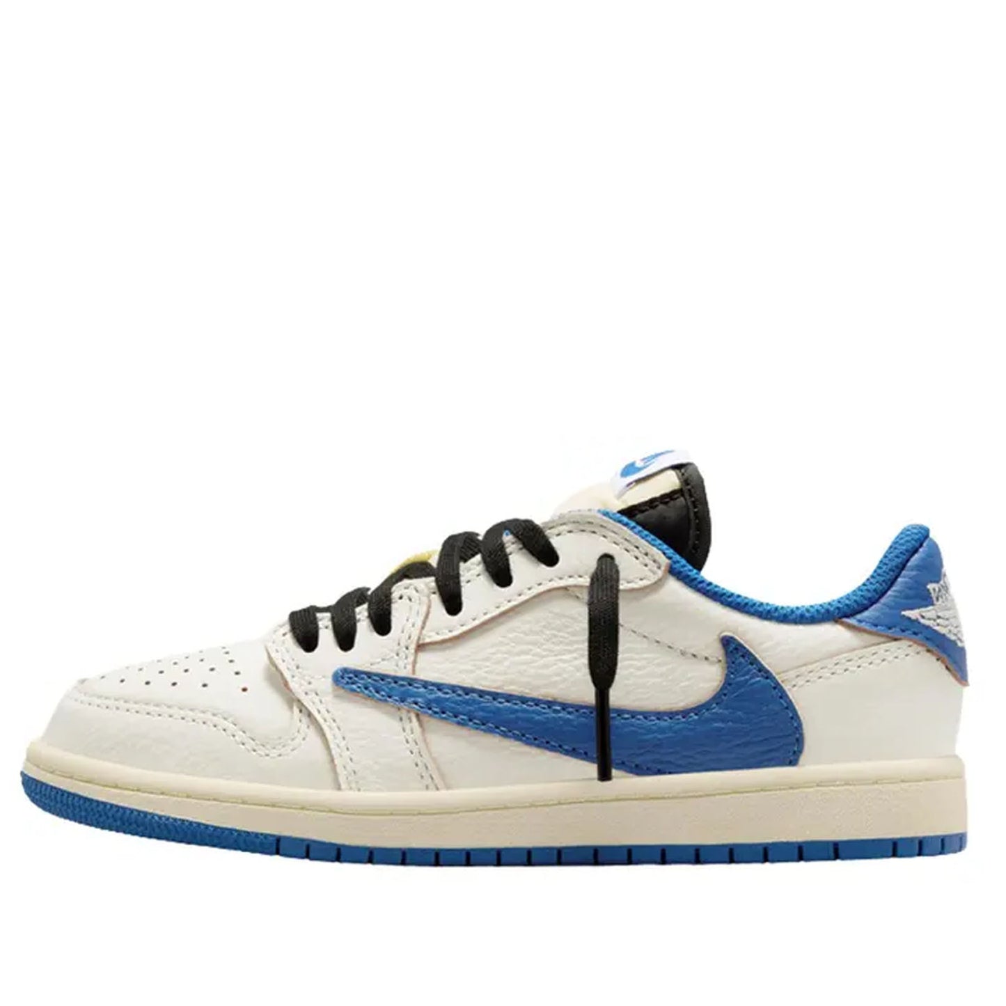 DO5442 104 Jordan 1 Retro Low OG SP Fragment x Travis Scott Sail Military Blue (PS)