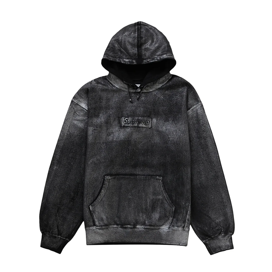 Supreme MM6 Maison Margiela Foil Box Logo Hooded Sweatshirt Black