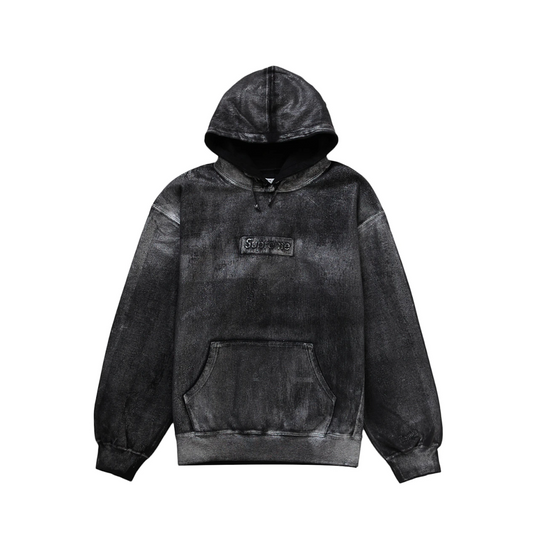 Supreme MM6 Maison Margiela Foil Box Logo Hooded Sweatshirt Black