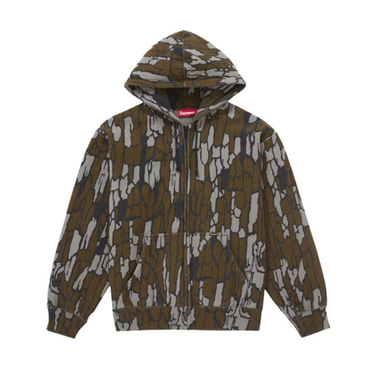 Supreme Work Zip Up Hooded Sweatshirt (SS25) Mossy Oak Trebark Camo [USED] - XL (Used)