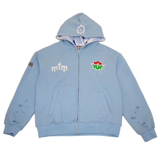 Murd333r FM General Issue Special Ops Zip Up Hooded Sweatshirt Militia Winter