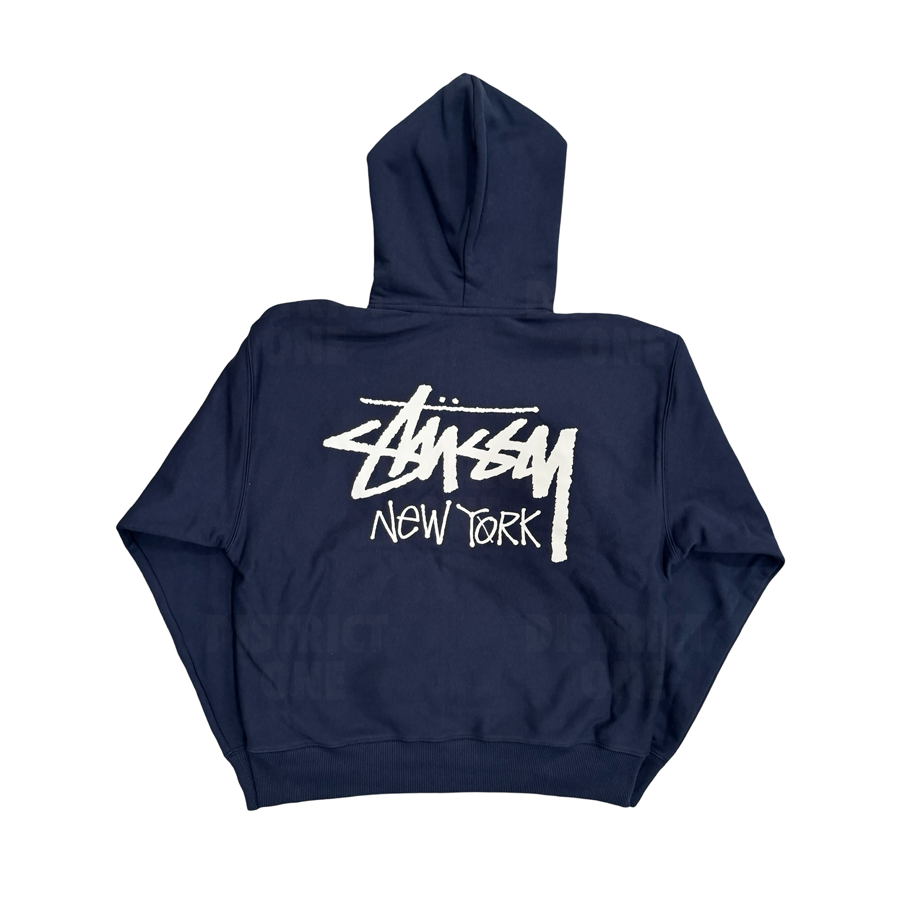 Stussy Stock New York Zip Hoodie Navy – DISTRICT ONE NY